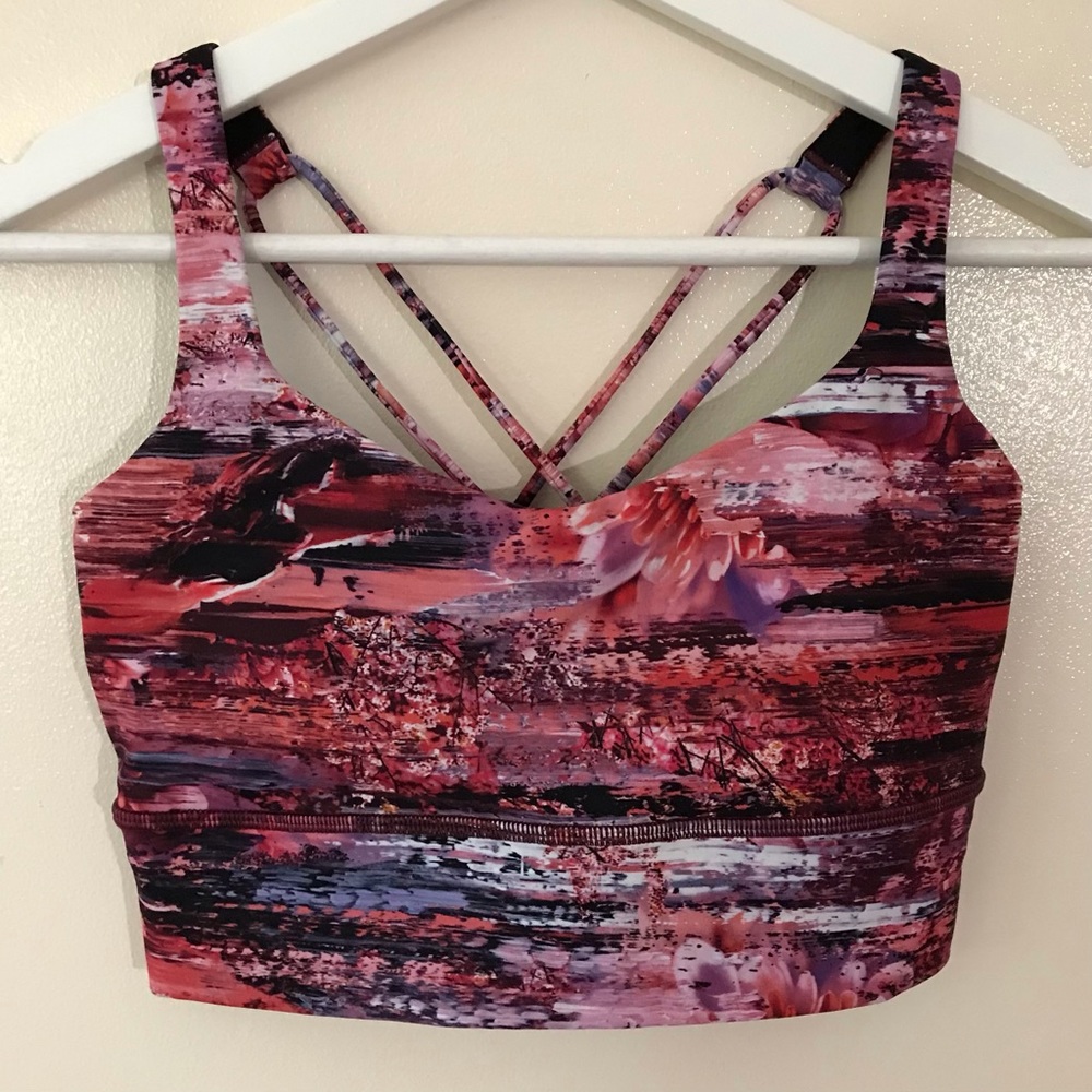 Lululemon • 6 • Free To Be Bra Long Line Dahliascape Multi